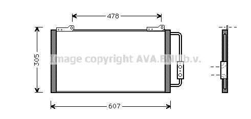 AVA QUALITY COOLING Конденсатор, кондиционер AU5139